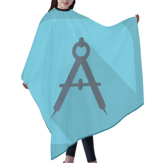 Personality  Shadow Drawing Compass Hair Cutting Cape