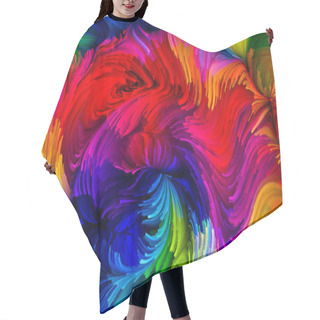 Personality  Artificial Liquid Color Hair Cutting Cape