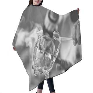Personality  Glass Working Hands Hair Cutting Cape