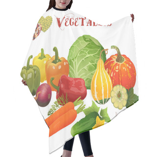 Personality  I Love Vegetables Hair Cutting Cape