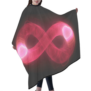 Personality  Two Glowing Hearts In Infinity Sign Hair Cutting Cape