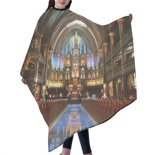 Personality  View Interior Of The Notre-Dame Basilica Hair Cutting Cape
