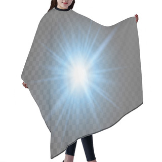Personality  Light Blue Light Hair Cutting Cape