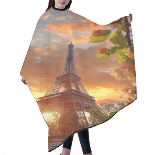 Personality  Eiffel Tower During Beautiful  Spring Morning In Paris, France Hair Cutting Cape