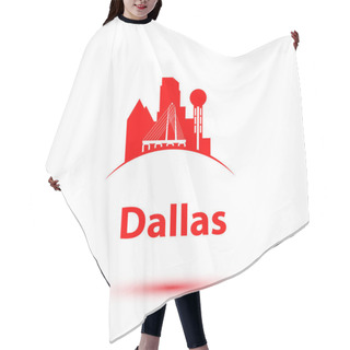 Personality  Dallas USA Detailed Silhouette Hair Cutting Cape