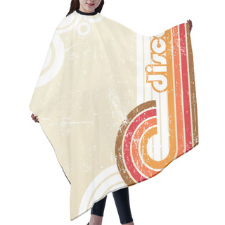 Personality  Abstract Disco Background. Hair Cutting Cape