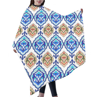 Personality  Background With Seamless Pattern Version Hair Cutting Cape