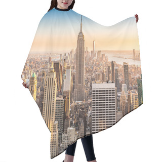 Personality  New York Skyline On A Sunny Afternoon Hair Cutting Cape