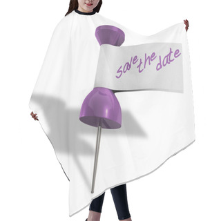 Personality  Save The Date Thumbtack Hair Cutting Cape