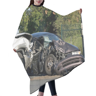 Personality  Two Vehicle Accident Hair Cutting Cape