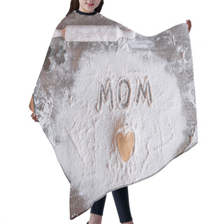 Personality  Word Mom In Flour  Hair Cutting Cape