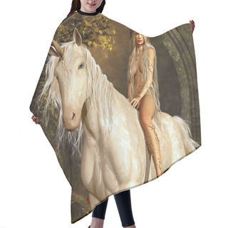 Personality  Maiden And Unicorn Hair Cutting Cape