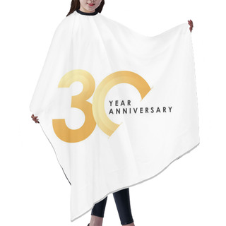 Personality  30 Years Anniversary Celebration Vector Template Design Illustration Hair Cutting Cape