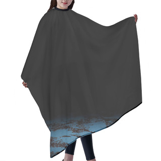 Personality  Dark Blue Grungy Background On Black Hair Cutting Cape