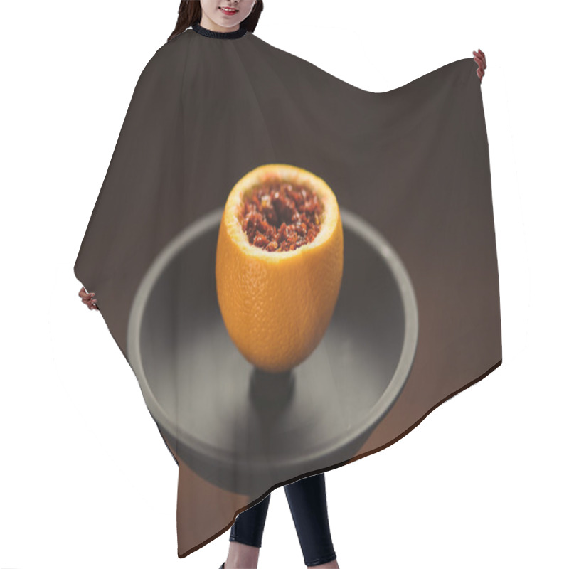 Personality  Preparation for Smoking fruit orange aroma hookah. hair cutting cape