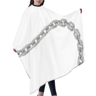 Personality  3d Illustration Of Steel Chain Hair Cutting Cape