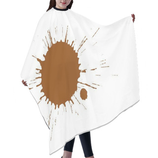 Personality  Brown Paint Splash Hair Cutting Cape