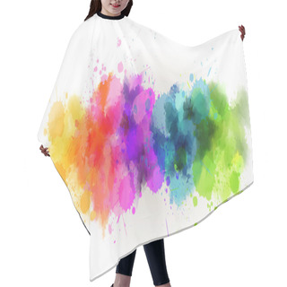 Personality  Watercolor Line Background Hair Cutting Cape