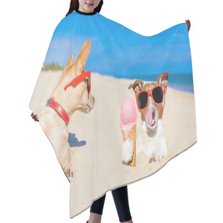 Personality  Ice Cream Dogs Hair Cutting Cape