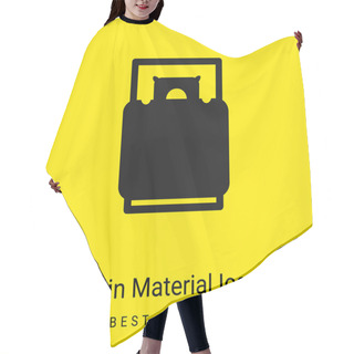 Personality  Bed Top View Minimal Bright Yellow Material Icon Hair Cutting Cape