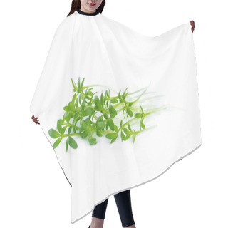 Personality  The Watercress Isolated On White  Hair Cutting Cape