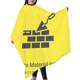 Personality  Brickwall Minimal Bright Yellow Material Icon Hair Cutting Cape