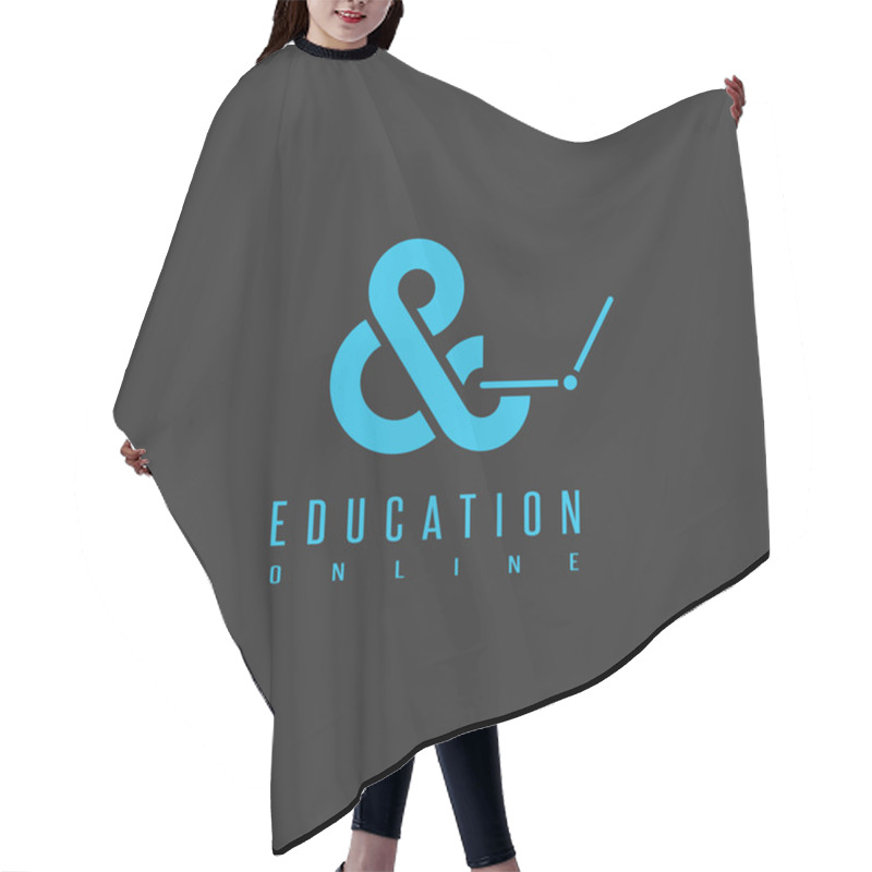 Personality  Online Education Logo Hair Cutting Cape