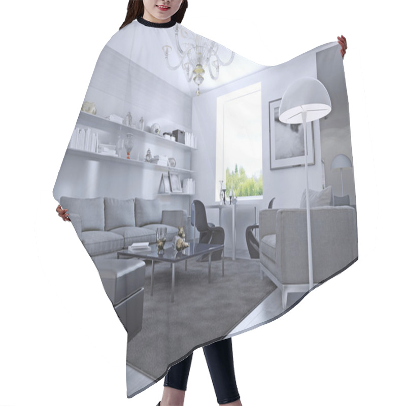 Personality  Living Room In Modern Style Hair Cutting Cape