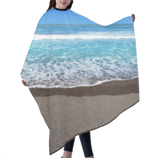 Personality  Canary Islands Brown Sand Beach Turquoise Water Hair Cutting Cape