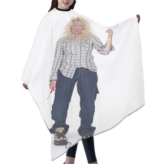 Personality  An Electrocuted Handywoman Hair Cutting Cape