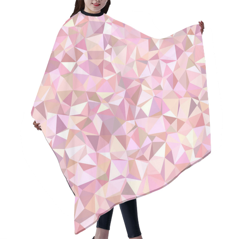 Personality  Geometric Irregular Triangle Tiled Mosaic Background Hair Cutting Cape