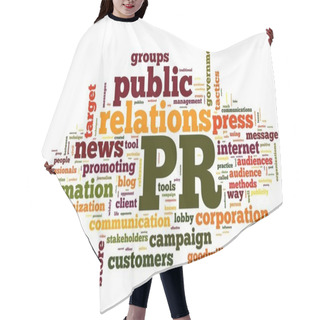 Personality  Public Relations Concept In Tag Cloud Hair Cutting Cape