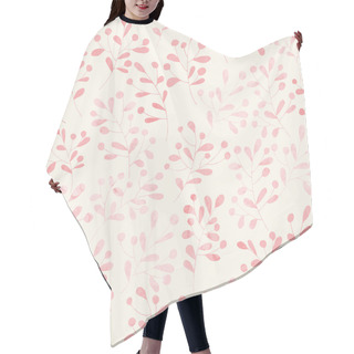 Personality  Seamless Pattern With Watercolor Flowers Hair Cutting Cape