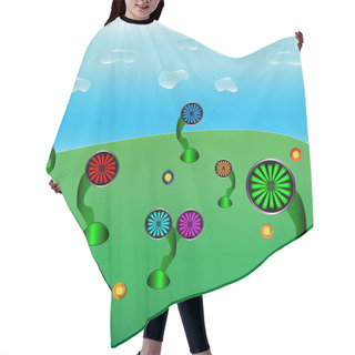 Personality  Abstract World Hair Cutting Cape