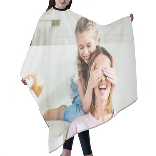 Personality  Happy Mother And Daughter  Hair Cutting Cape