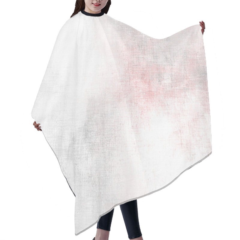 Personality  Soft watercolor background white grey pink - abstract pale painting hair cutting cape