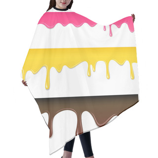 Personality  Vector Seamless Drips Hair Cutting Cape