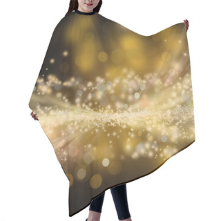 Personality  Golden Shiny Holiday Background Hair Cutting Cape