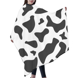 Personality  Seamless Cow Hide Pattern Hair Cutting Cape