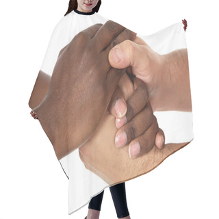Personality  Handshake Between Races Hair Cutting Cape