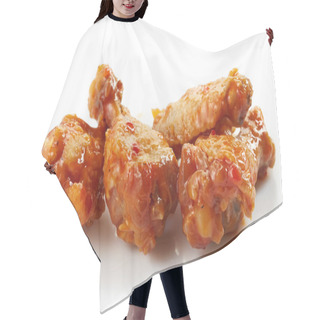 Personality  Fried Chicken Wings With Sweet Chili Sauce Hair Cutting Cape