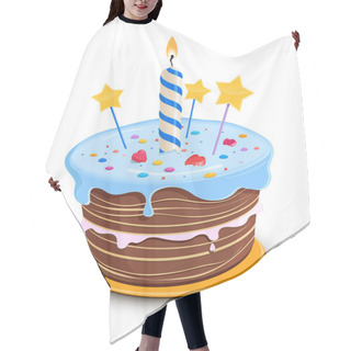 Personality  Birthday Cake Hair Cutting Cape