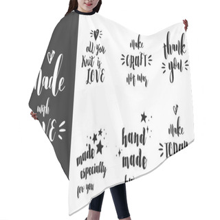 Personality  Crafters, Makers And Artists Modern Inspirational And Motivational Quotes, Overlay Lettering Design Hair Cutting Cape