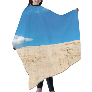Personality  Empty Landscape With Sand Dune In Desert, Blue Sky And Clouds Hair Cutting Cape