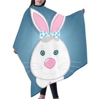 Personality  Cute Funny Bunny. Vector Illustration Hair Cutting Cape