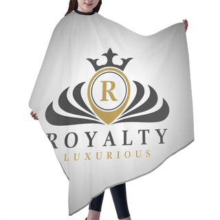Personality  Letter R Logo - Classic Luxurious Style Logo Template Hair Cutting Cape