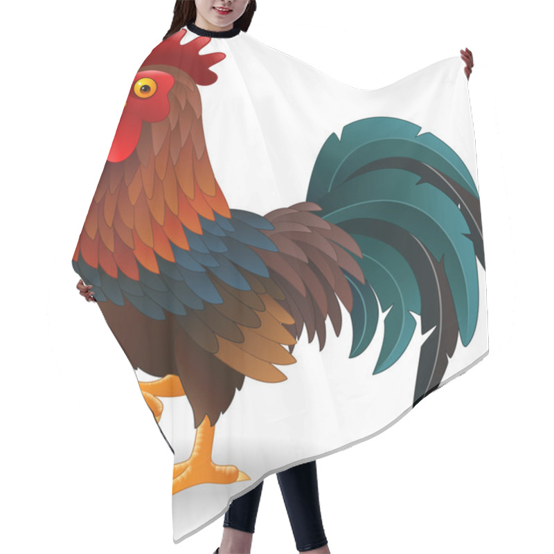 Personality  Cute rooster cartoon hair cutting cape