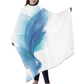 Personality  Abstract Blue Background For Floral Elements Hair Cutting Cape
