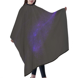 Personality  Abstract Background Made Of Violet Glowing Particles Hair Cutting Cape