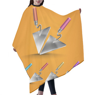 Personality  Set Of Construction Trowel Hair Cutting Cape